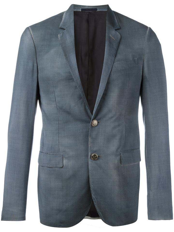 Lanvin - Faded Blazer - Men - Cupro/wool - 52, Blue, Cupro/wool