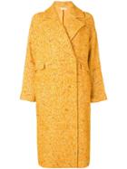 Ulla Johnson Speckled Twill Coat - Yellow & Orange