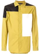 Rick Owens Contrast Patch Shirt - Yellow