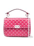 Valentino Pink Free Rockstud Spike Shoulder Bag - Pink & Purple