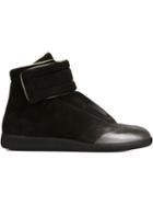 Maison Margiela Future Hi-top Sneakers, Men's, Size: 42, Black, Leather/suede/rubber