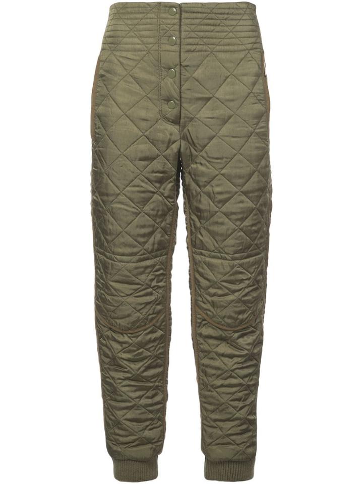 Proenza Schouler Pswl Quilted Pant - Green
