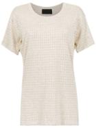 Andrea Bogosian Perforated T-shirts - Neutrals
