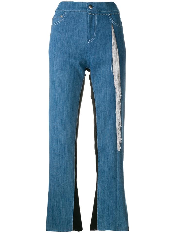 Act N&deg;1 Cropped Tassel Detail Jeans - Blue