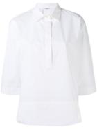 P.a.r.o.s.h. V-neck Collar Blouse, Women's, Size: Xl, White, Cotton