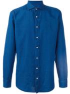 Hackett Classic Button Down Shirt, Men's, Size: Large, Blue, Cotton