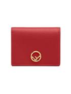 Fendi Small Logo Wallet - Red
