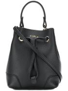 Furla Mini Stacy Bucket Bag - Black