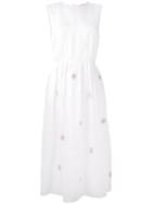 Floral Embroidered Dress - Women - Cotton - M, White, Cotton, Jupe By Jackie