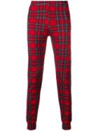 Comme Des Garçons Pre-owned Checkered Fitted Trousers