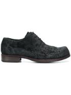 Individual Sentiments Textured Derby Shoes - Black