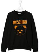 Moschino Kids Teddy Embroidered Sweater - Black