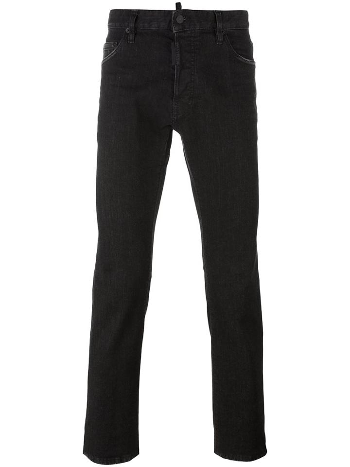 Dsquared2 'dean' Jeans, Men's, Size: 52, Black, Polyester/cotton/spandex/elastane