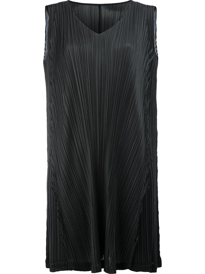 Pleats Please By Issey Miyake - Pleated Tunic - Women - Polyester - 3, Women's, Black, Polyester