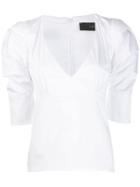 Federica Tosi Plunge Shirt - White