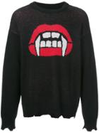 Haculla Fang Lip Sweater - Black
