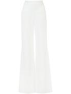 Alexis Slit High-waisted Trousers, Women's, Size: Medium, White, Acetate/viscose