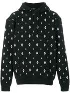 Marcelo Burlon County Of Milan Printed Hooded Sweatshirt - Black