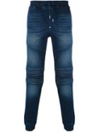 Philipp Plein - Biker Sweatpants - Men - Cotton/spandex/elastane - 32, Blue, Cotton/spandex/elastane