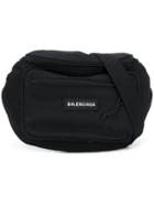 Balenciaga Logo Belt Bag - Black