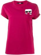 Karl Lagerfeld Ikonik Karl T-shirt - Pink