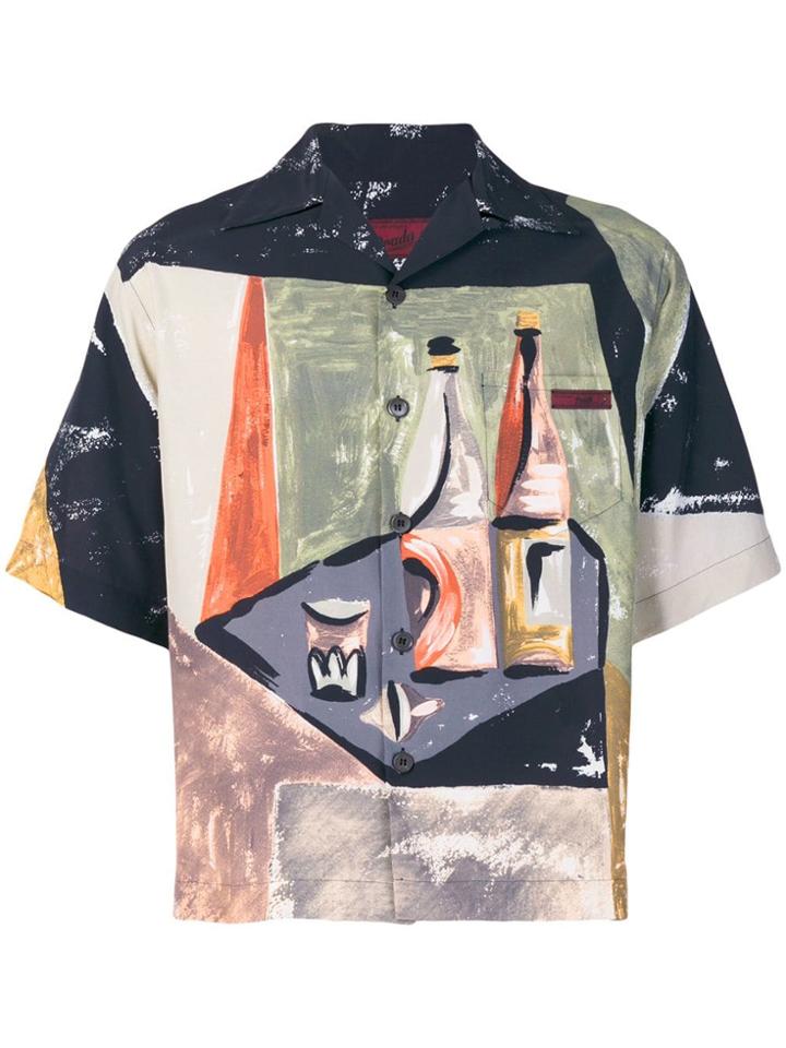 Prada Boxy Printed Shirt - Multicolour