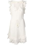 Zimmermann Ruffle Mini Dress - White
