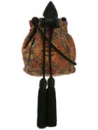 Saint Laurent - Anja Tassel Bucket Bag - Women - Cotton/leather - One Size, Cotton/leather