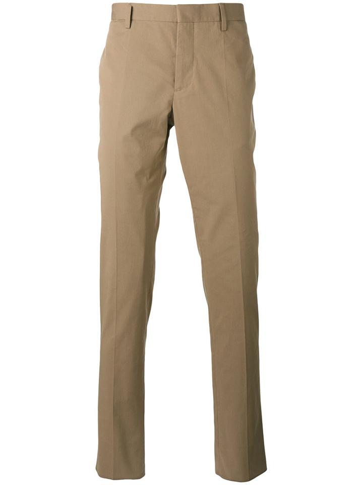 Maison Margiela Casual Tailored Trousers, Men's, Size: 50, Brown, Cotton/spandex/elastane/viscose