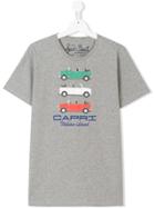 Mc2 Saint Barth Kids Teen Car-print T-shirt - Grey
