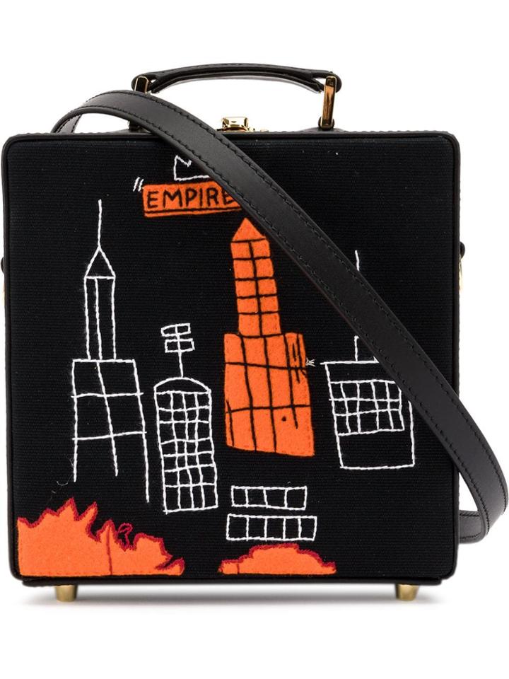 Olympia Le-tan Landscape Box Bag - Black