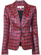 Dvf Diane Von Furstenberg Grove Check Tailored Jacket