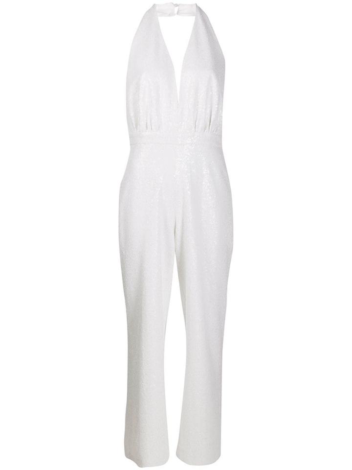 In The Mood For Love Lindsay Sequin-embellished Jumpsuit - White