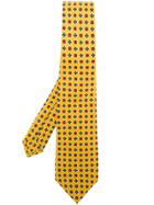Kiton Micro Printed Tie - Yellow & Orange