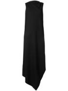 Jil Sander Asymmetric Midi Dress - Black