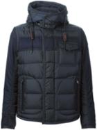 Moncler 'ryan' Padded Jacket, Men's, Size: 6, Blue, Polyamide/feather Down/wool