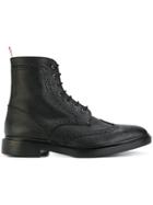 Thom Browne Wingtip Ankle Boots - Black