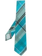 Marni Diagonally Striped Tie - Blue