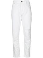 Low Brand Ripped Jeans - White