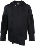 Comme Des Garçons Homme Plus Asymmetric Zip Front Hoodie - Black