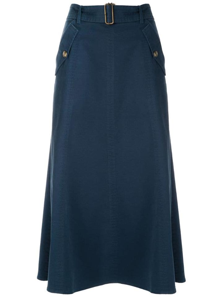 Nk Pistol Cherry Midi Skirt - Blue