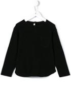 Babe And Tess Chest Pocket Sweatshirt, Girl's, Size: 6 Yrs, Black