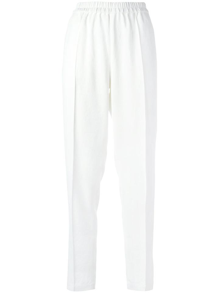 Vanessa Bruno Athé Straight Tailored Trousers, Women's, Size: 40, White, Polyester
