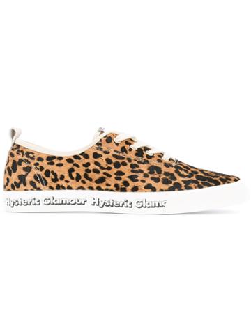 Hysteric Glamour Leopard Print Lace-up Sneakers - Yellow