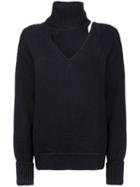 Monse Cut Out Detail Jumper - Black