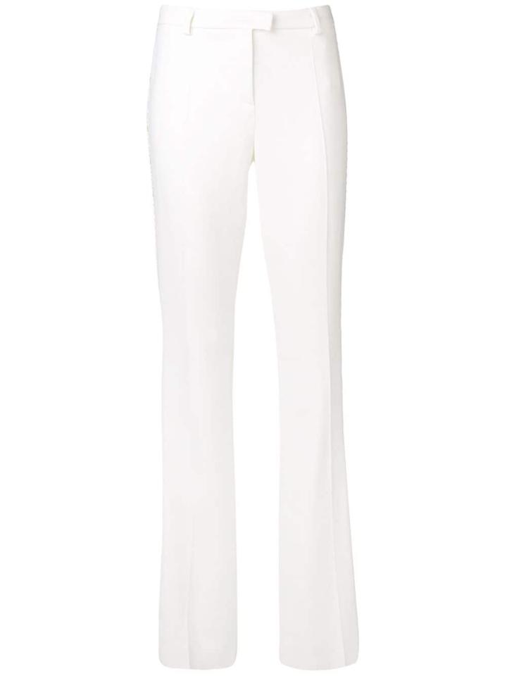 Roberto Cavalli Mirror Snake Flared Trousers - White