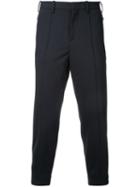 Neil Barrett Cropped Trousers, Men's, Size: 48, Blue, Polyester/spandex/elastane/virgin Wool