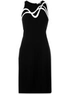 Mugler 'robe' Dress, Size: 38, Black, Polyester/acetate/goat Skin