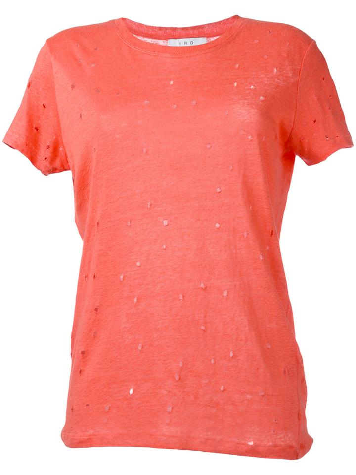 Iro Nibbled T-shirt - Pink & Purple