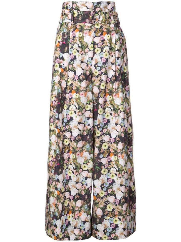 Adam Lippes Wide Leg Culotte Trousers - Multicolour
